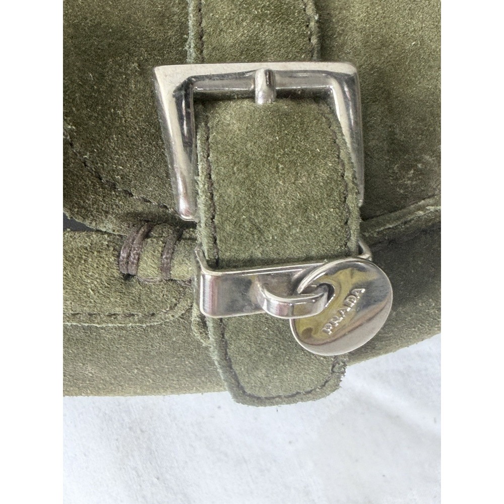 Prada Suede Driving Loafers Moccasins Shoes US 9/EU 39.5 Olive Green Old Money - Picture 13 of 16